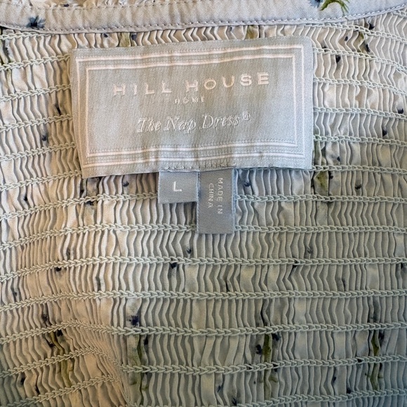 Light Blue Floral Hill House Cotton Puff Sleeve Dress - Picture 5 of 5